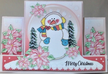 The Blushing Snowman Stepper Card BUNDLE-2 by Hazel Underwood