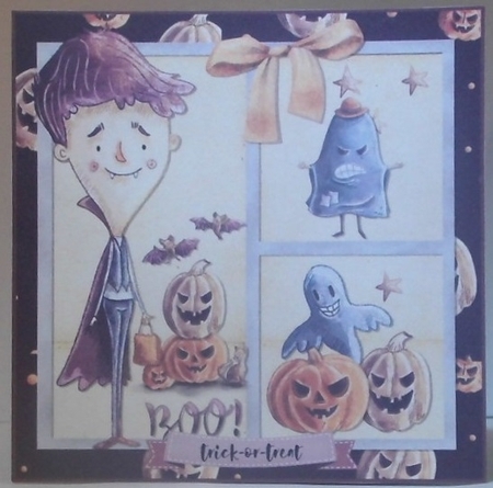 Happy Halloween Kids Quick Card 2 by Hazel Underwood