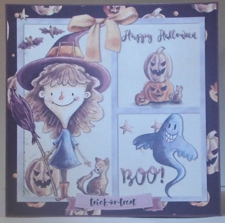 Happy Halloween Kids Quick Card 3 by Hazel Underwood