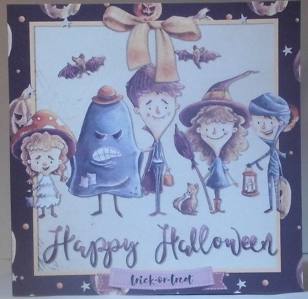 Happy Halloween Kids Quick Card 4 by Hazel Underwood