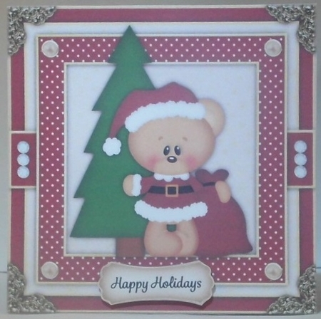 Beary Christmas3 Mini Card Kit by Hazel Underwood