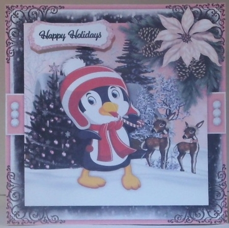 Christmas Penguin Bumper Card Kit by Hazel Underwood