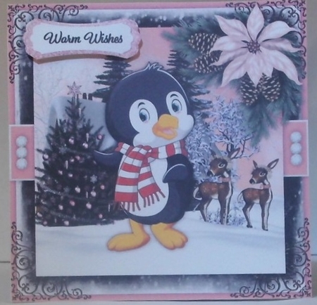 Christmas Penguin Bumper Card Kit by Hazel Underwood