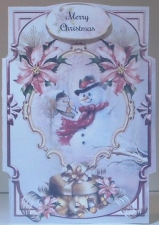 Christmas Snowman - Shaped 5x7 Mini Page Kit by Hazel Underwood