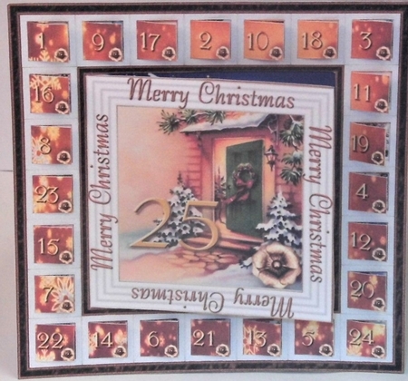 8x8 Advent Calendar Card - Welcome Home by Hazel Underwood