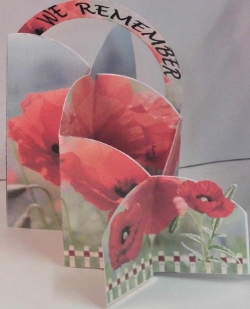 Poppy Cascade Stretch Card Kit - Remembrance by Hazel Underwood