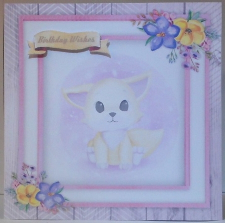 Beautiful Water Coloured  White Baby Fox  by Hazel Underwood
