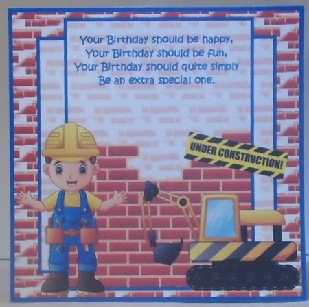 Man at work insert by Hazel Underwood