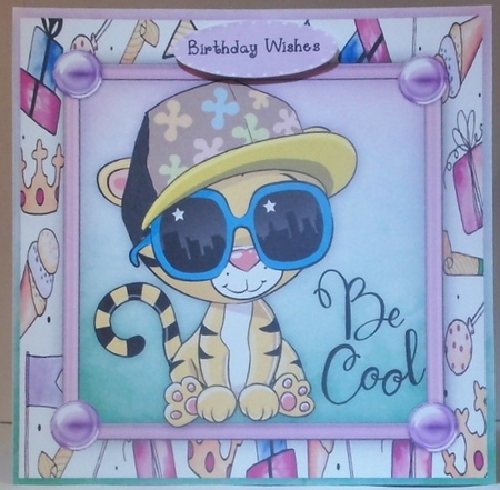 8x8 Mini kit  ,Be Cool Dude  by Hazel Underwood