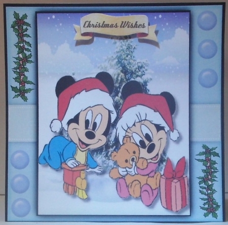 8, Christmas Animals Card Fronts + 2 Inserts by Hazel Underwood