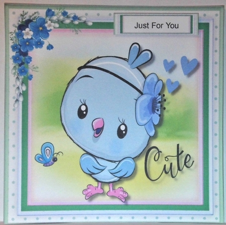 Little  Cutie Blue  Bird  by Hazel Underwood