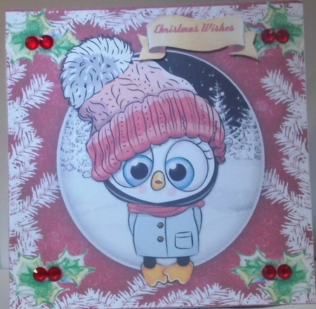 Owl in a Wooly Hat by Hazel Underwood