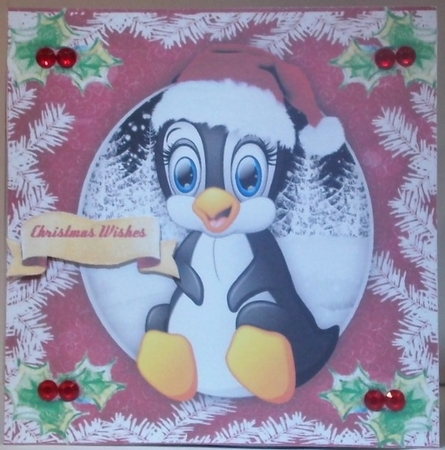 Penguins Christmas  Hat  by Hazel Underwood