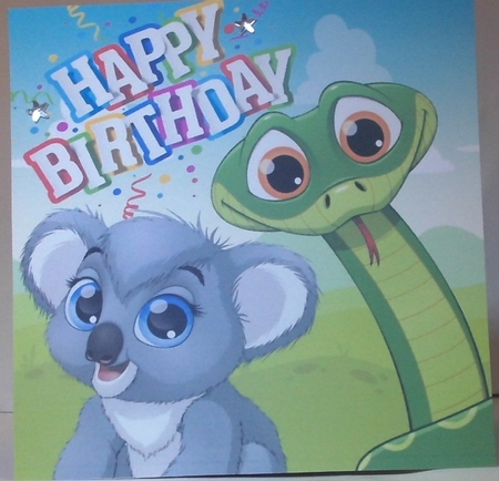 Jungle Animal Party 2 8x8 by Hazel Underwood