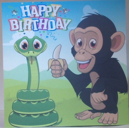 Jungle Animal Party 4 8x8 by Hazel Underwood