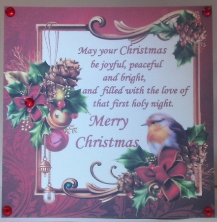 8x8 peaceful and bright Christmas choice of verses mini kit by Hazel Underwood