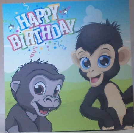 Jungle Animal Party 6 8x8 by Hazel Underwood