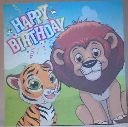 Jungle Animal Party 7 8x8 by Hazel Underwood