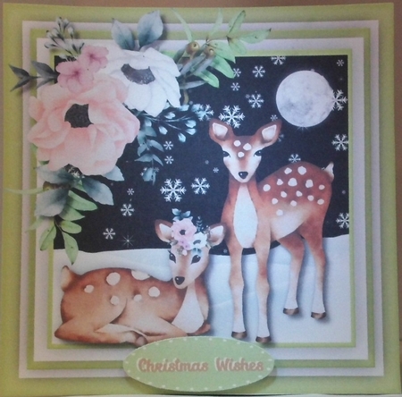 Beautiful Deer in the Snow  by Hazel Underwood