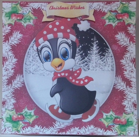 6, Christmas Animals Card fronts +2 Inserts by Hazel Underwood