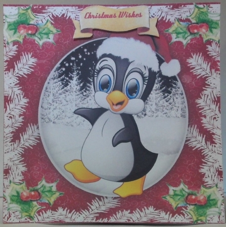 6, Christmas Animals Card fronts +2 Inserts by Hazel Underwood