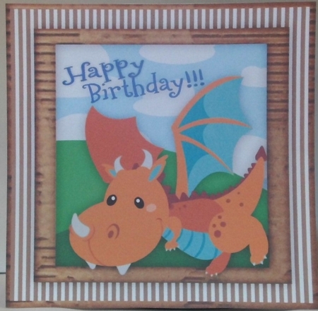 4, Cute Happy Birthday  Dragons  by Hazel Underwood