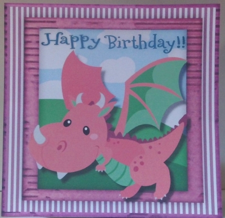 4, Cute Happy Birthday  Dragons  by Hazel Underwood