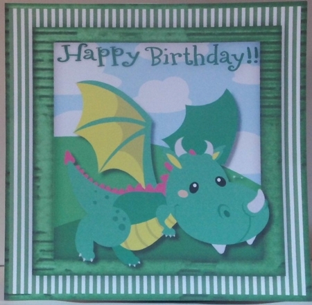 4, Cute Happy Birthday  Dragons  by Hazel Underwood