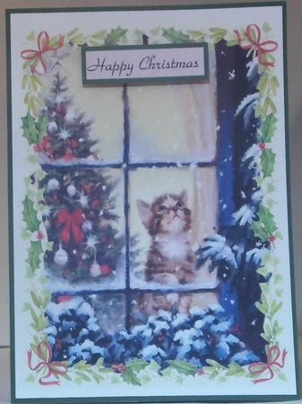 Christmas Kitten by Hazel Underwood