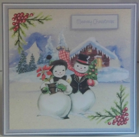snowman prepares for Christmas by Hazel Underwood