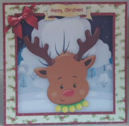 Happy Reindeer  by Hazel Underwood
