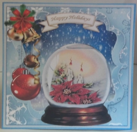 Beautiful Christmas Snowglobe - 8x8 Mini Kit by Hazel Underwood
