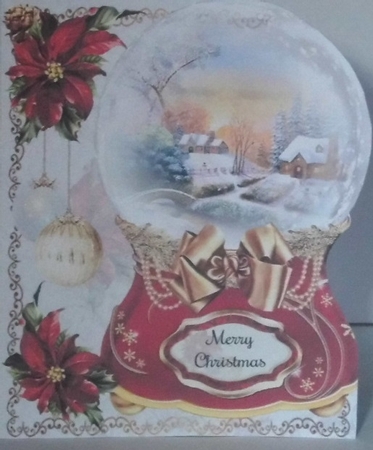 Snowglobe Winter Scene Shaped Mini Page Kit by Hazel Underwood