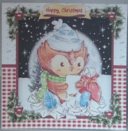 Owls Christmas Mail by Hazel Underwood