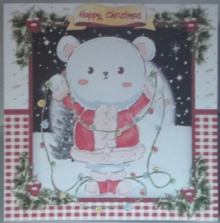 Pola Bears Christmas Lights  by Hazel Underwood