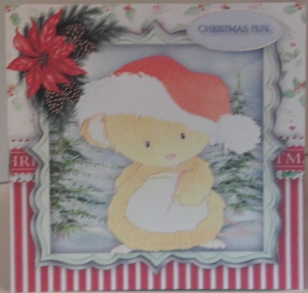 Cute Christmas Bear by Hazel Underwood