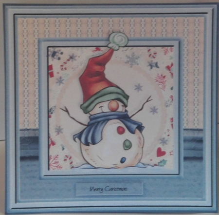 Cheerful Snowman Mini Kit by Hazel Underwood