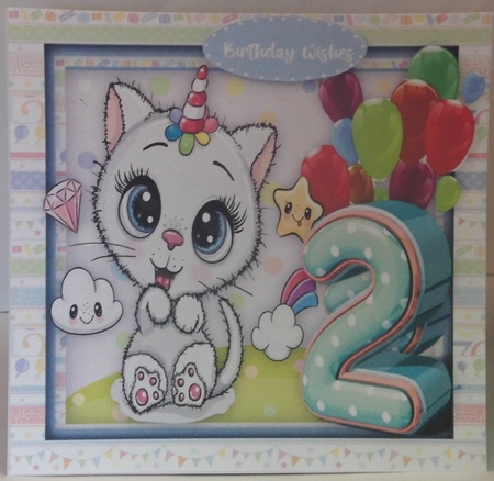 Happy 2nd Birthday , Boy by Hazel Underwood