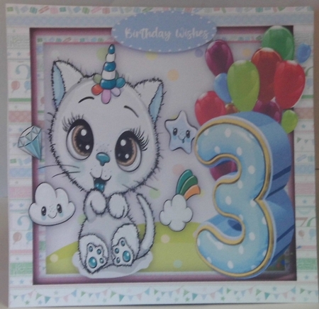 Happy 3rd Birthday , Boy by Hazel Underwood