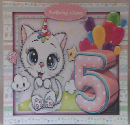 Happy 5th Birthday , Girl by Hazel Underwood