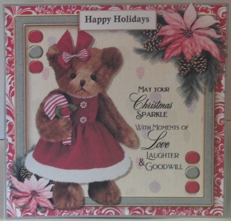 Christmas Teddy 3 by Hazel Underwood