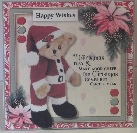 Christmas Teddy 4 by Hazel Underwood
