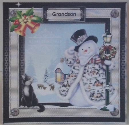 Merry Christmas Grandson 4 by Hazel Underwood