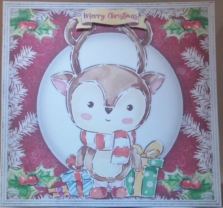 Reindeers Present Pile  by Hazel Underwood
