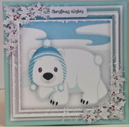 Pola Bear  in a Wooly Hat  by Hazel Underwood