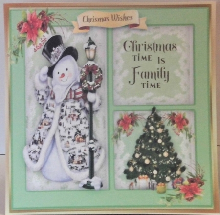 Quad Card , The Christmas Snowman by Hazel Underwood