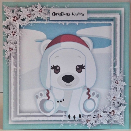 4, Pola Pals Card Fronts + 2 Inserts  by Hazel Underwood