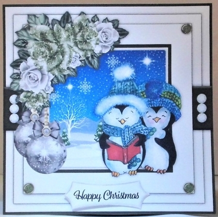 Penguin Christmas Bumper Card Kit by Hazel Underwood