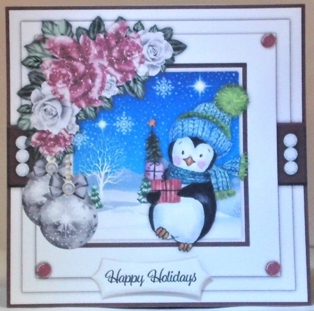 Penguin Christmas Bumper Card Kit by Hazel Underwood