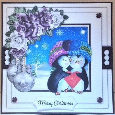 Penguin Christmas Bumper Card Kit by Hazel Underwood